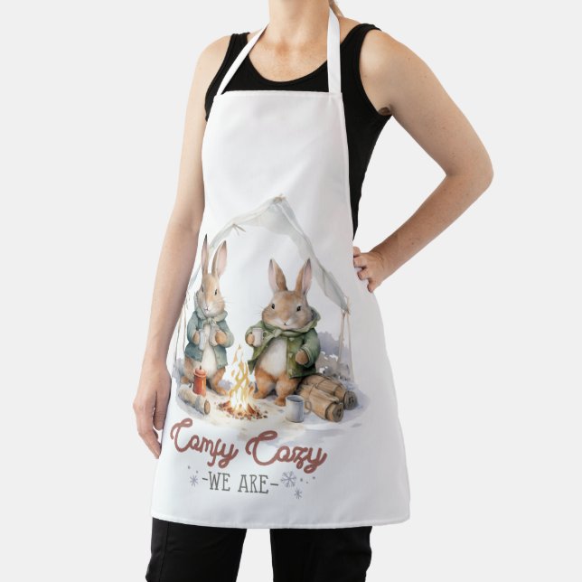 Rabbits Camping Comfy Cozy We Are Apron (Insitu)