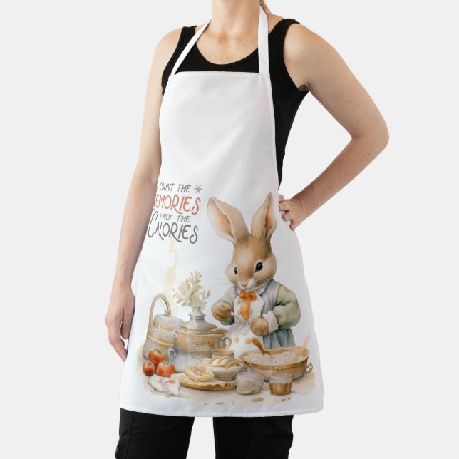 Rabbits Count the Memories Not the Calories Apron (Insitu)