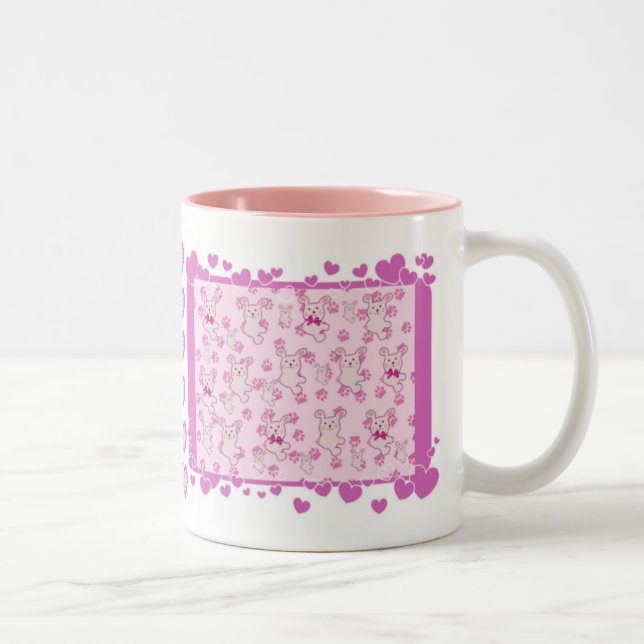 RABBITS & HEARTS  Mug (Right)