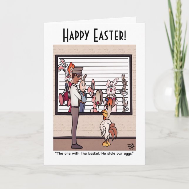 Rabbits In A Lineup Greeting Card (Front)