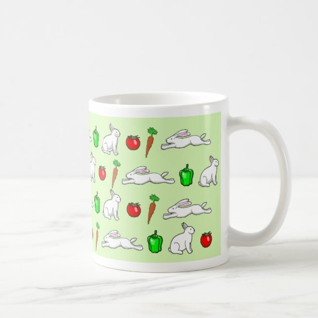 Rabbits in the Vegetable Garden Coffee Mug (Right)