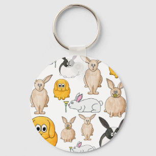 Rabbits. Keychain