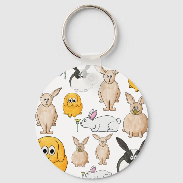 Rabbits. Keychain (Front)