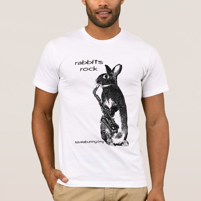 Rabbits Rock T-Shirt (Front)