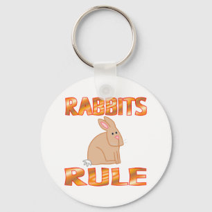 RABBITS RULE KEYCHAIN