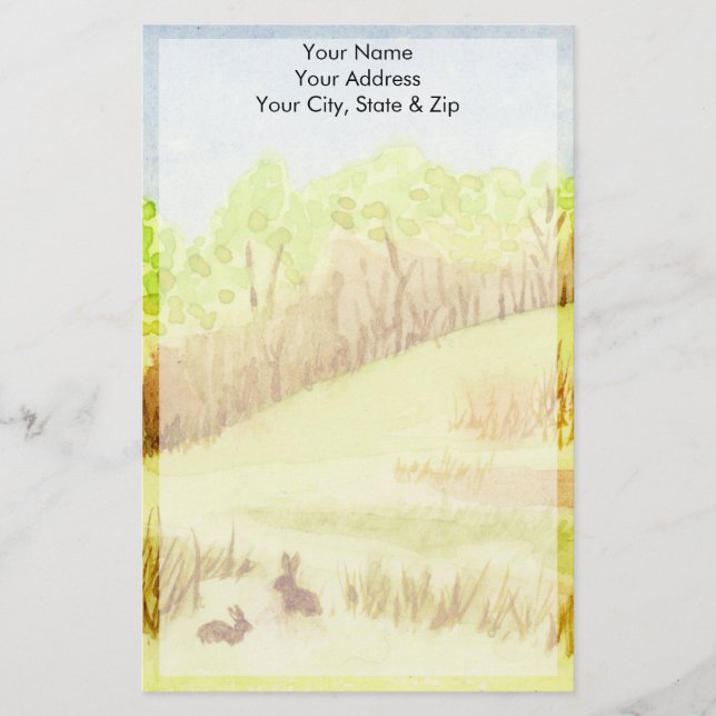 Rabbits Stationery (Front)