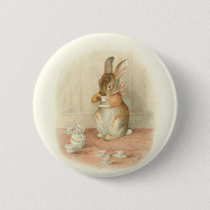 Rabbit's Tea Party 2 Inch Round Button