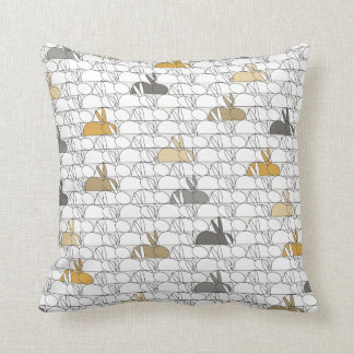 Rabbits Throw Pillow