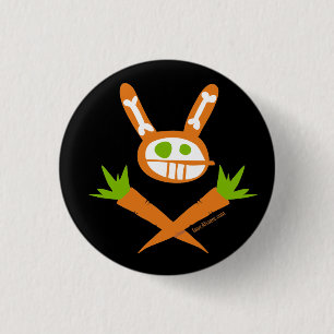 RabbitSkullconWEB 1 Inch Round Button