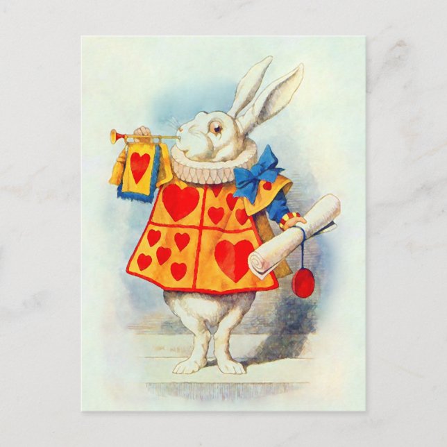 Rabbitt Alice Wonderland - Carte postale / Invitat (Devant)