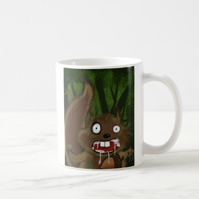 Rabid Squirrel Coffee Mug (Right)
