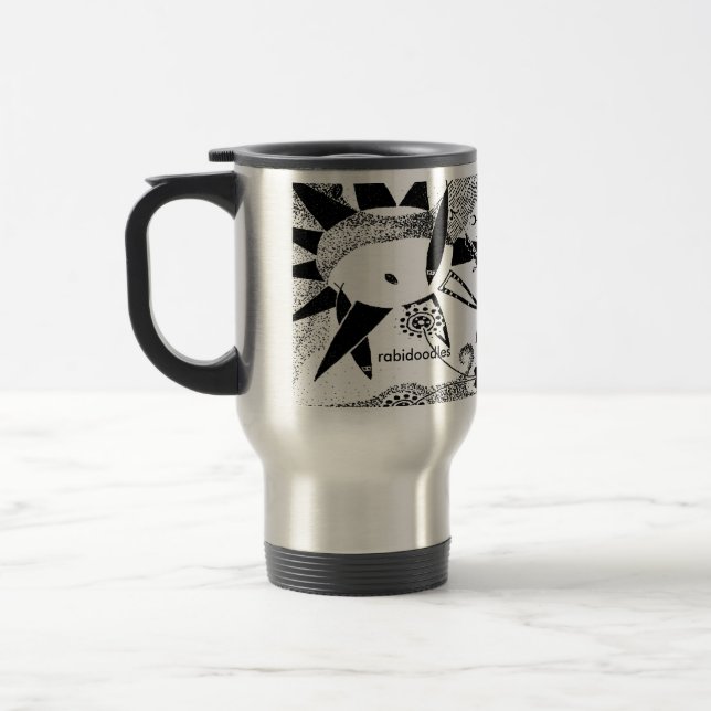 rabidoodles #1 travel mug (Left)
