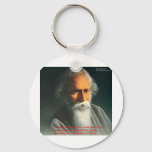 Rabindranath Tagore Love Quote Gifts & Cards Keychain