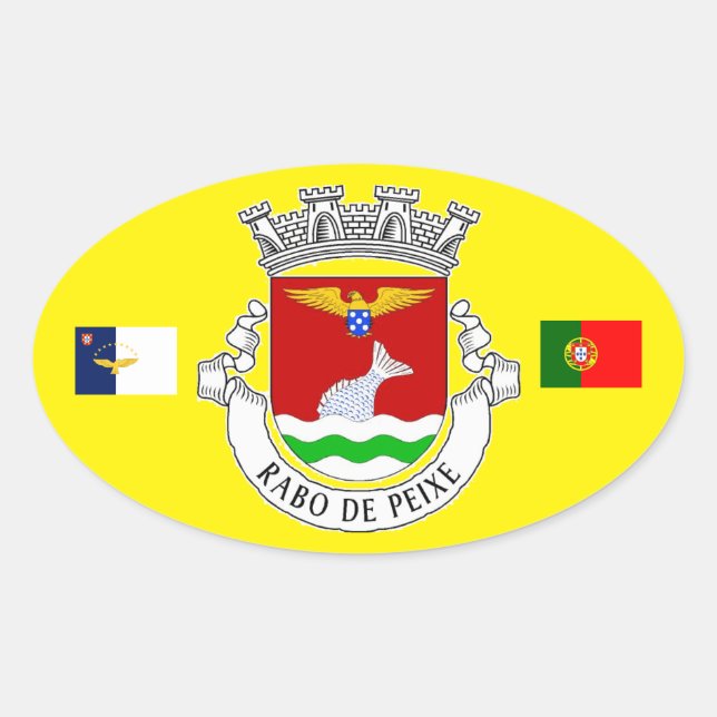 Rabo de Peixe Oval Sticker (Front)