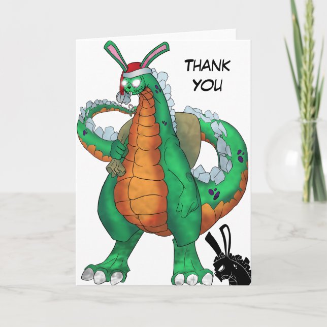 Rabzilla Holiday, Thank You Card (Front)