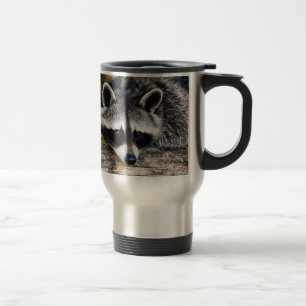 Raccoon 003 travel mug