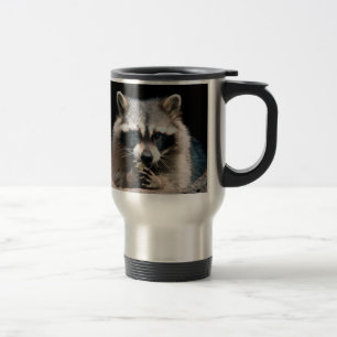Raccoon 004 travel mug