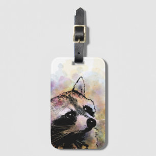 raccoon 23 luggage tag