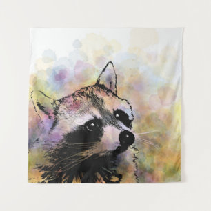 raccoon 23 tapestry