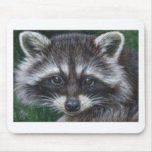 Raccoon #3 mouse pad