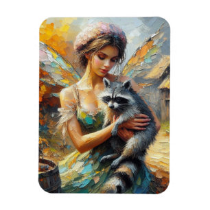 Raccoon and a Fairy Magnet