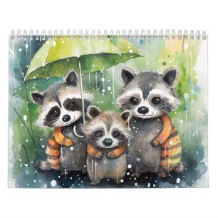 Raccoon and Mouse Calendar