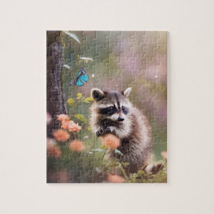 Raccoon and the butterfly jigsaw puzzle