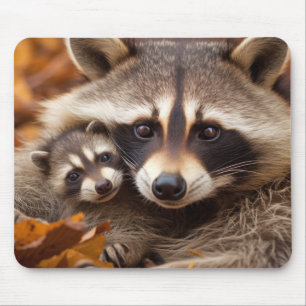 Raccoon Animal Wild Beauty Freedom Wilderness Art Mouse Pad