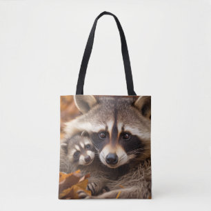 Raccoon Animal Wild Beauty Freedom Wilderness Art Tote Bag