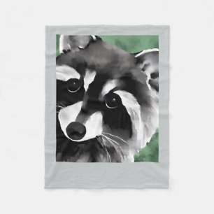 Raccoon Art Blankets
