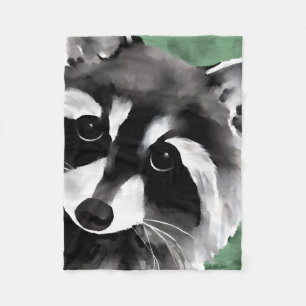 Raccoon Art Blankets