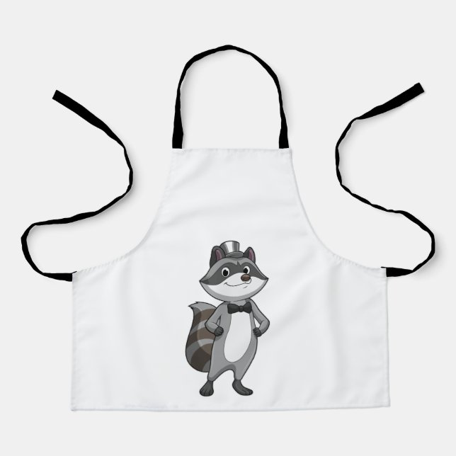 Raccoon as Groom with Tie Apron (Front)