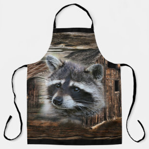 Raccoon At The Old Barn Apron