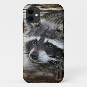 Raccoon At The Old Barn iPhone 11 Case
