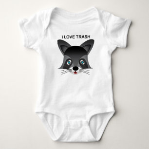 Raccoon - Baby Jersey Bodysuit
