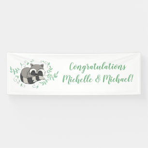 Raccoon Baby Shower Banner