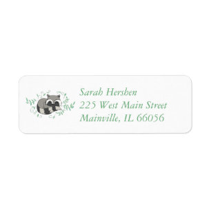 Raccoon Baby shower Bois Animaux