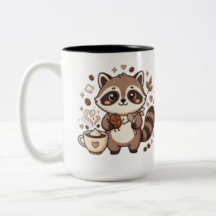 Raccoon Bean Two-Tone Coffee Mug
