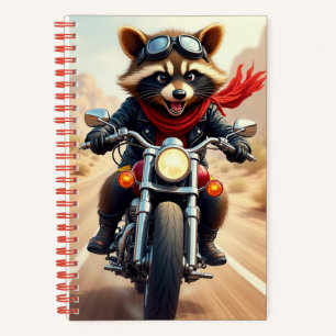 Raccoon Biker, author Natasha Us Notebook