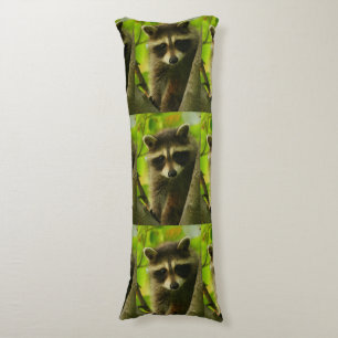 raccoon body pillow