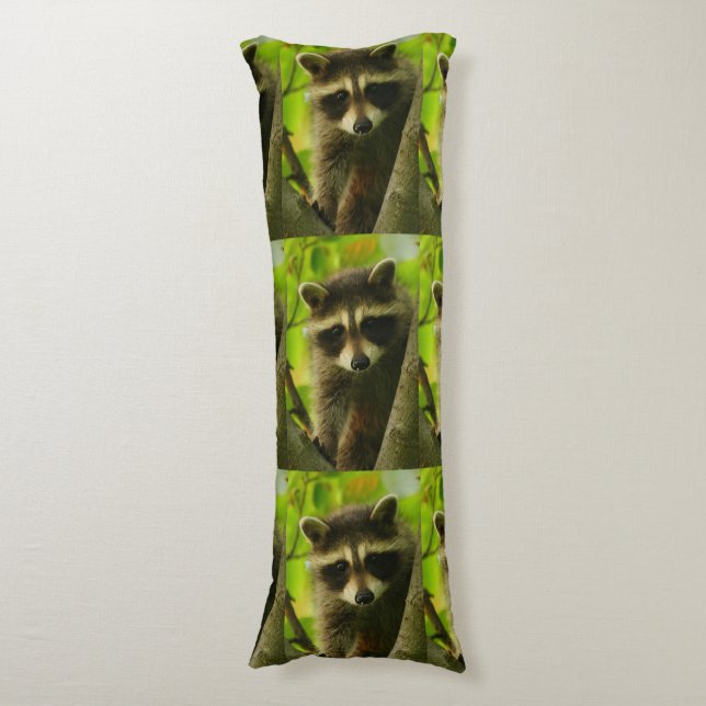 raccoon body pillow (Front Vertical)