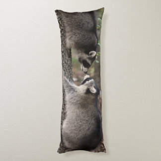 Raccoon body pillow. body pillow