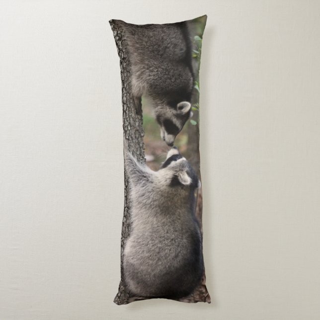 Raccoon body pillow. pillow (Back (Vertical))
