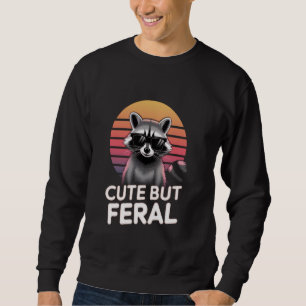 Raccoon Boy Animal Racoon Funny Toddler Kids Cute Sweatshirt