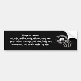 Raccoon Bumper Sticker