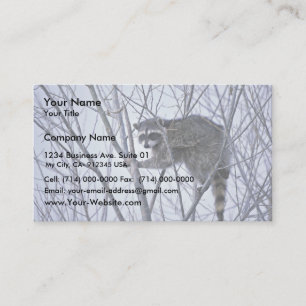 Raccoon Business Card