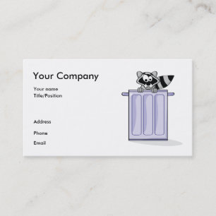 Raccoon business card