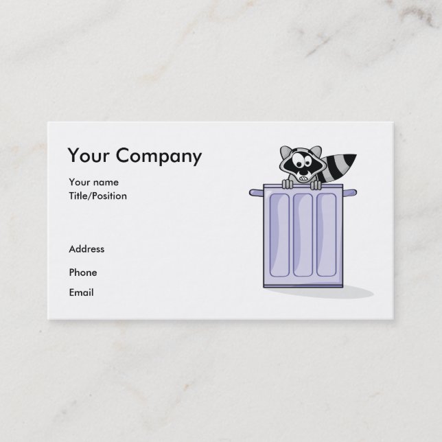 Raccoon business card (Front)