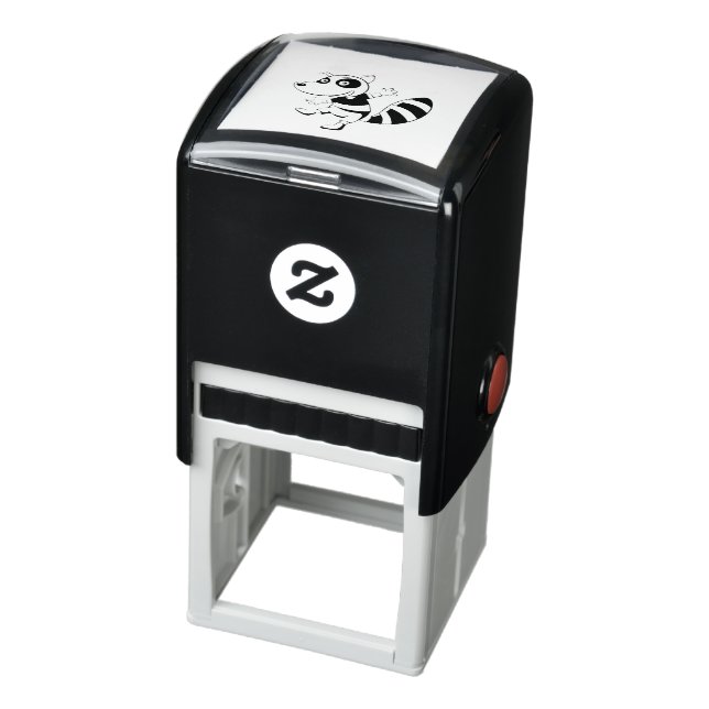 Raccoon cartoon self-inking stamp (Product)