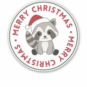 Raccoon Christmas Snow Winter Raccoons